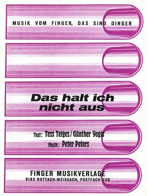 cover image of Das halt ich nicht aus